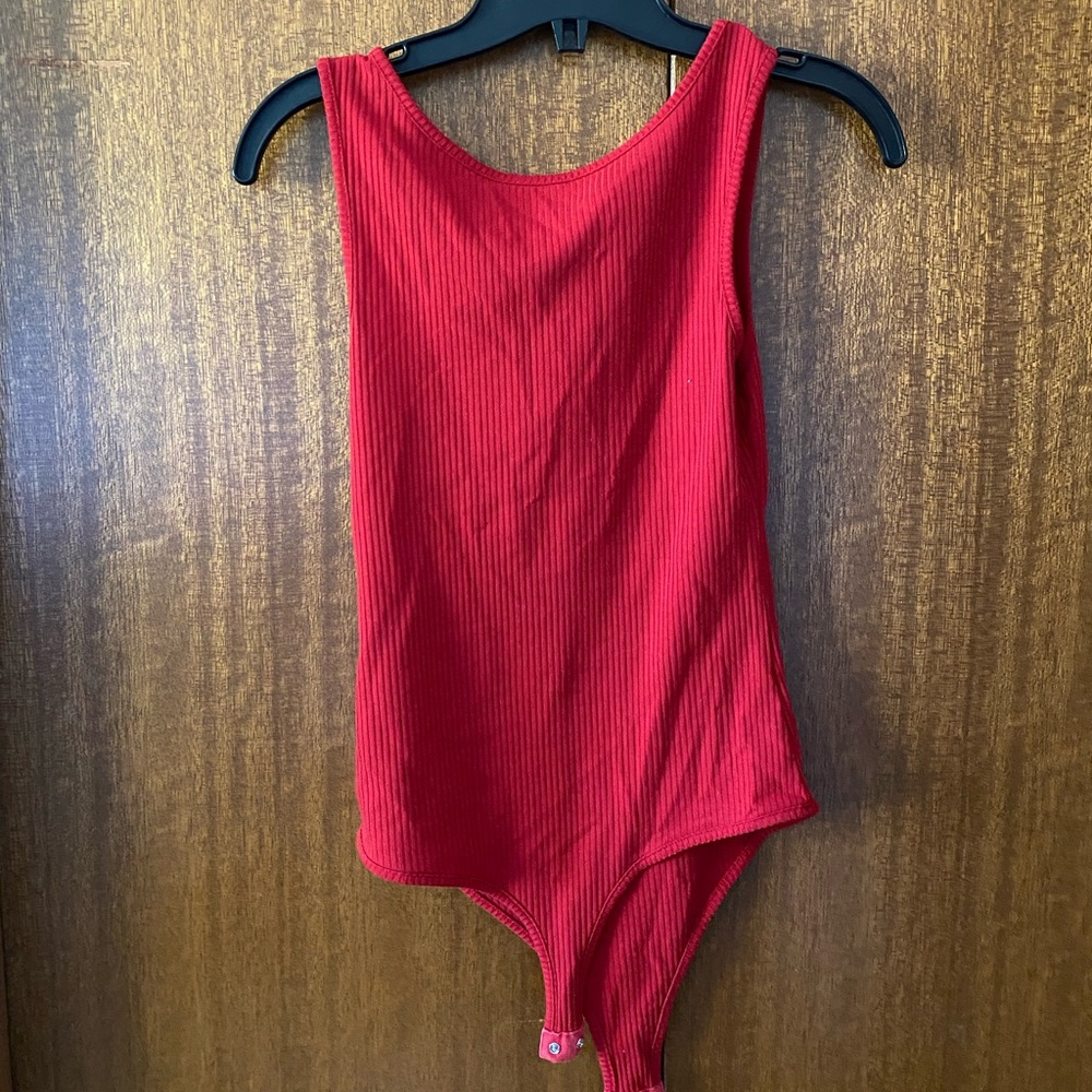 Urban Heritage Scoop Back Ribbed Bodysuit